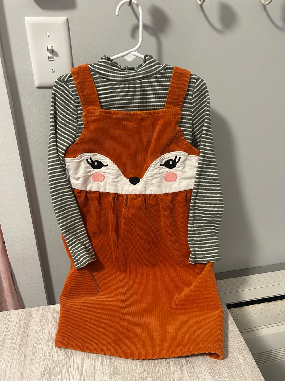 Like New Gymboree Sz 6 Fox Corduroy Girls Jumper Bundle Fall Back to School - Picture 2 of 9